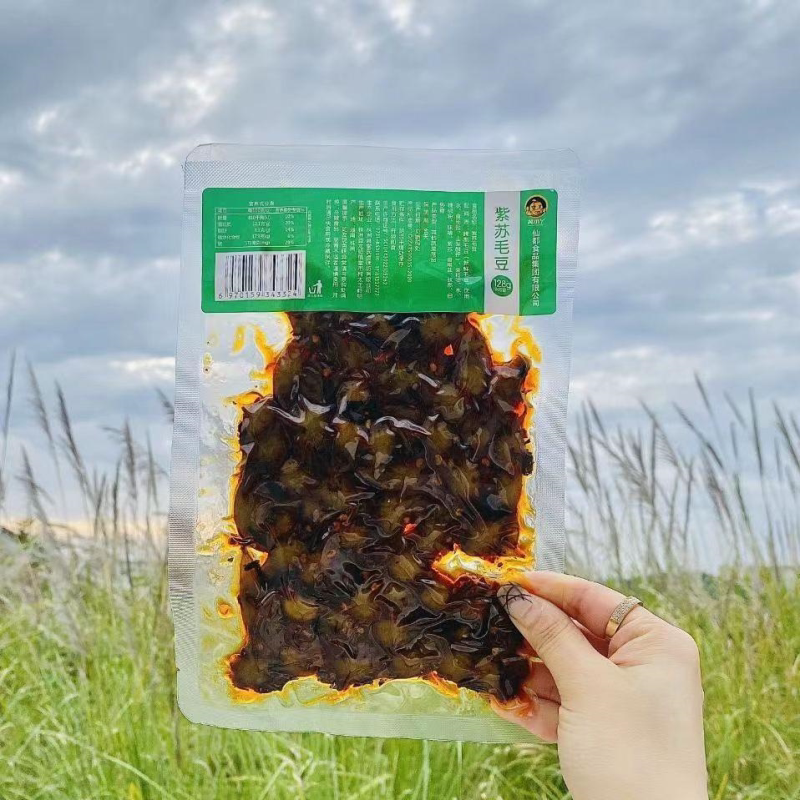 湖南特产平江泡泡干香辣味藕片毛豆零食网红辣条儿时怀旧批发