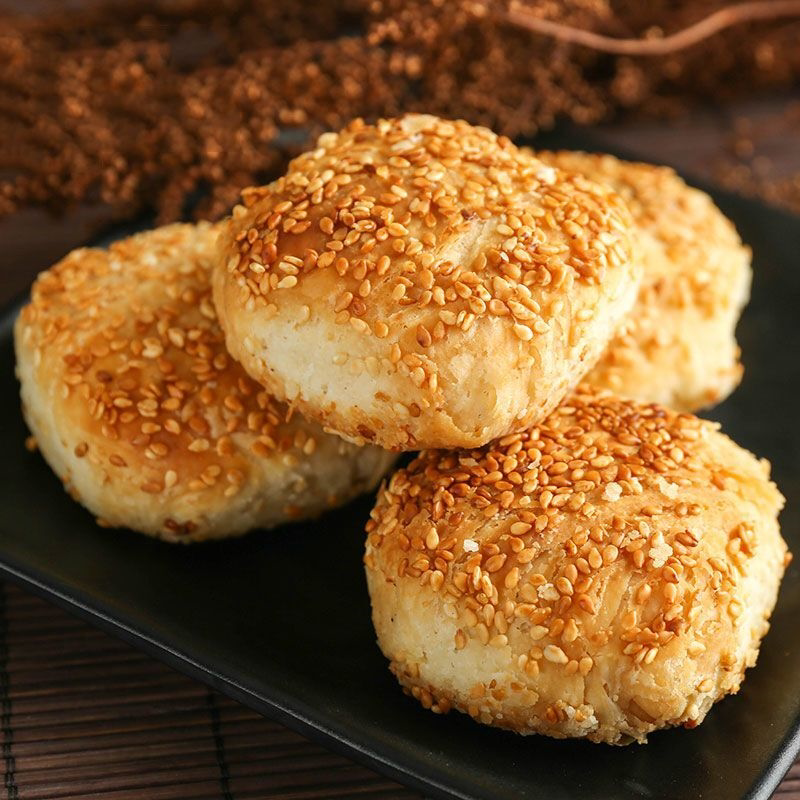 黄桥烧饼20个装黄桥特产泰州泰兴糕点小吃多口味现做现发约一千克