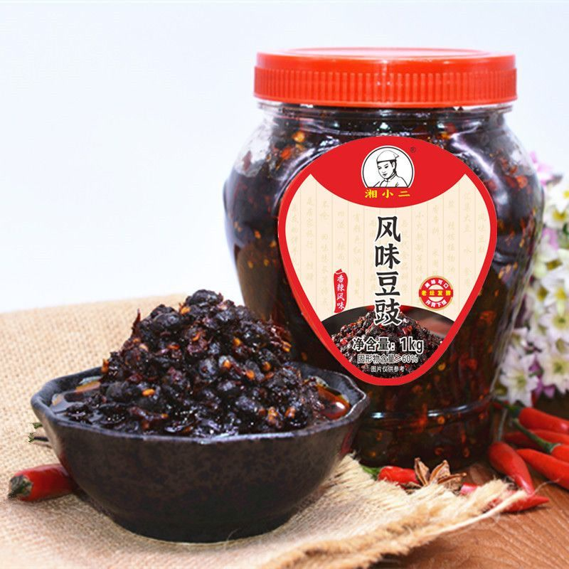 湖南特产农家特级风味豆豉辣椒酱瓶装自制下饭菜香辣豆豉酱多规格