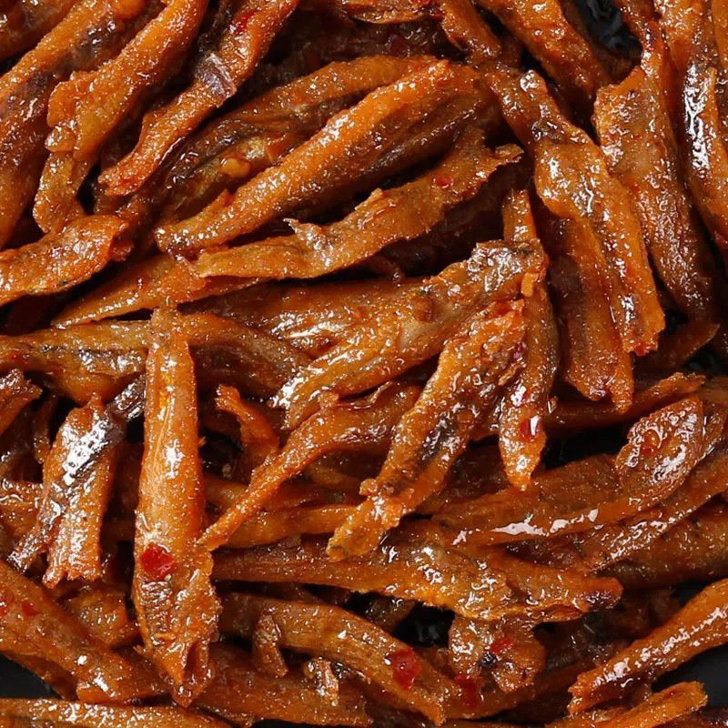 特惠100 包】香辣深海小鱼仔鱼干休闲劲辣条解馋小零食滋补蜂蜜糖