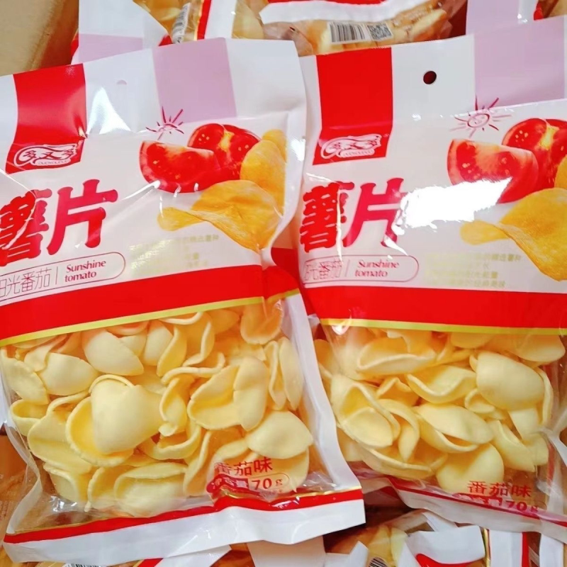 多又多70g大包薯条薯片袋装原味番茄味网红办公休闲零食 家庭零食