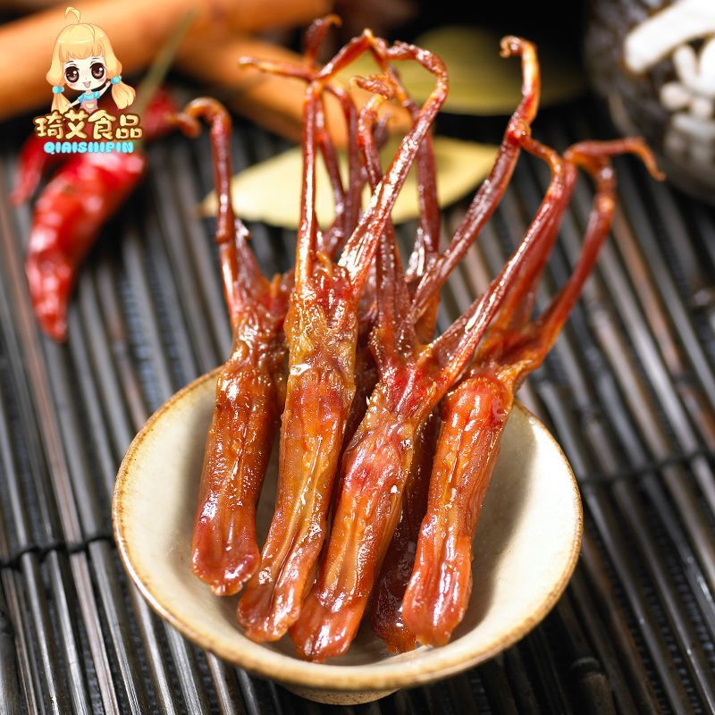 藤桥鸭舌头温州特产鸭肉零食香辣酱香鸭舌休闲食品小包装散装批发