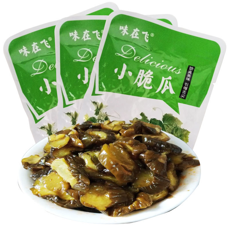 爽口小脆瓜饭菜咸菜咸菜开袋即食酱黄瓜下饭菜小包装独立小包装