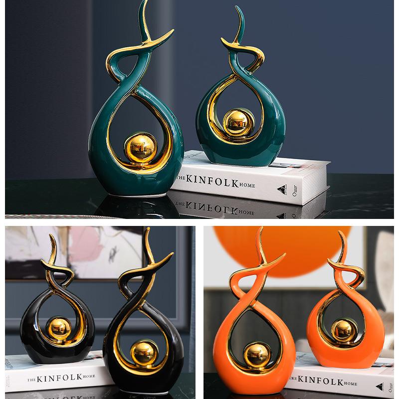 现代简约客厅电视柜酒柜摆件创意家居室内装饰品摆设软装工艺品