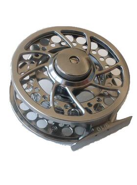 跨境飞钓轮FLY REEL机加CNC飞蝇轮前打轮3轴承LARGE ARBOR渔轮