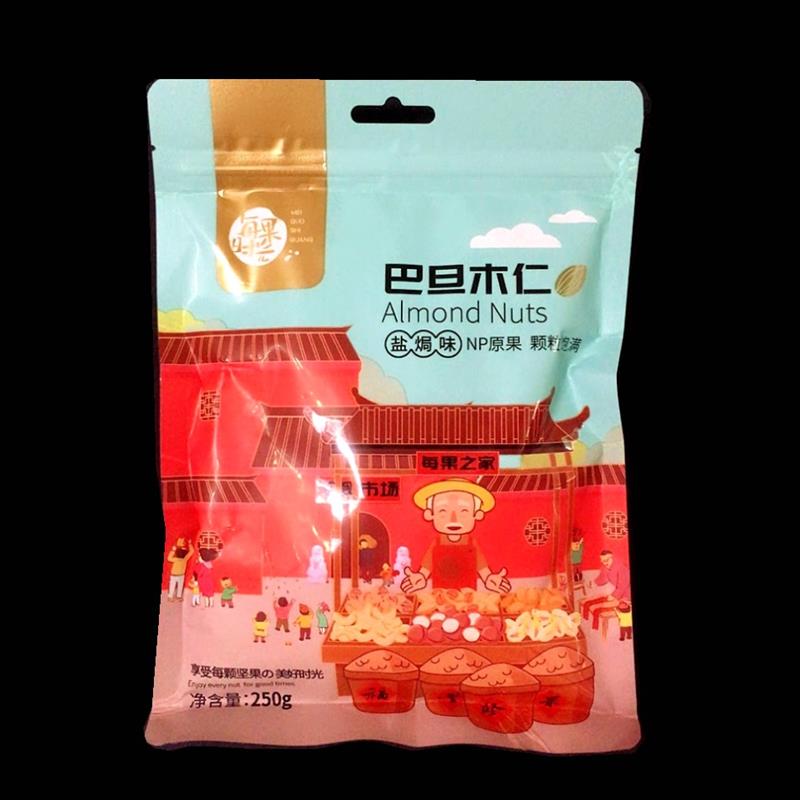 *每果时光原味巴旦散装杏仁片坚果仁木仁大零食桃仁k干果年货孕妇