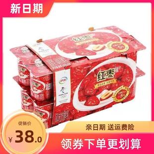 *新货.新日U期发酵酸奶原味益生菌100g*16杯红枣风味近期乳。