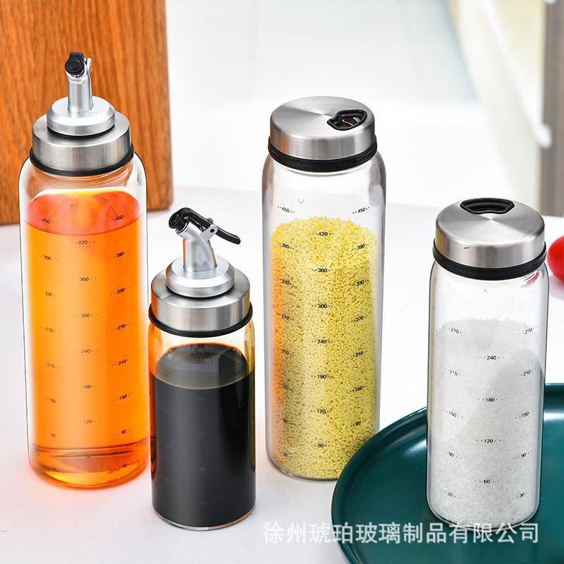 现货玻璃油壶 厨房家用高硼硅油瓶调料瓶油瓶油罐香油酱油醋壶