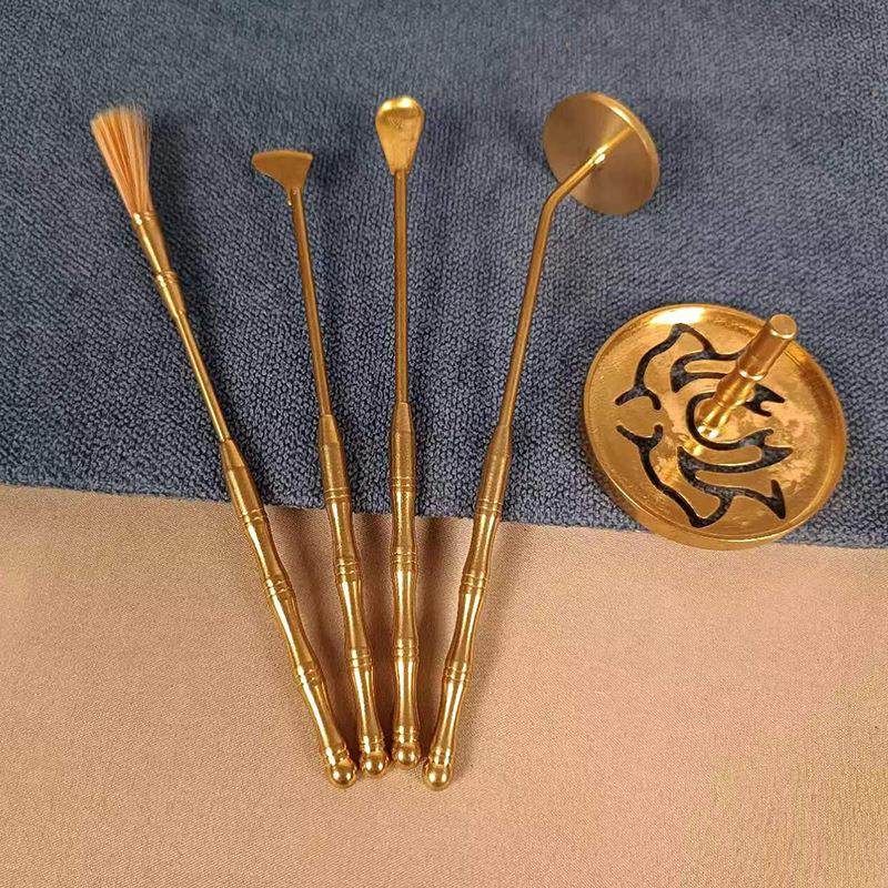 香篆工具散装香篆打香篆香篆灰香勺香铲香印香压莲花香篆工具黄铜