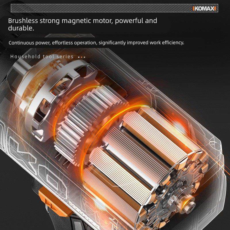 德国精装进口无刷起子机家用锂电大扭力螺丝刀手持多功能冲击电动