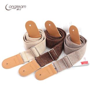 简约棉麻民谣木吉他背带学生40 41寸个性加宽吉他肩带电吉他背带