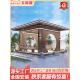 新中式 罗马四角平顶亭子 铝合金凉亭户外花园庭院防腐木遮阳棚欧式