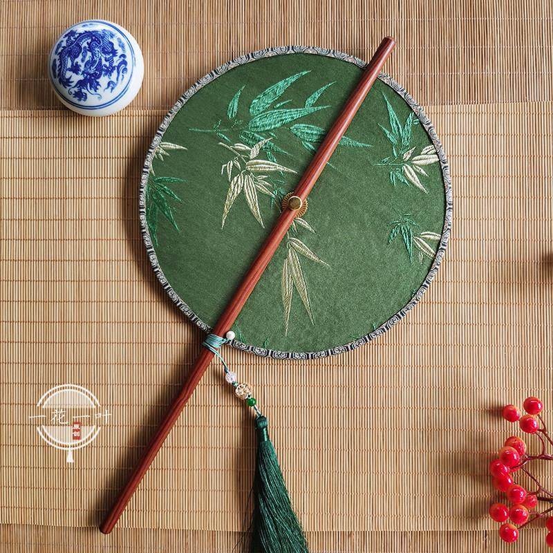 腰扇可卷短柄仿宋紫竹团扇可折叠便携宫扇汉服古风道具仿古扇子,家居饰品,工艺扇/团扇/喜扇/折扇,淘宝优惠券,粉丝福利购,淘宝优惠卷