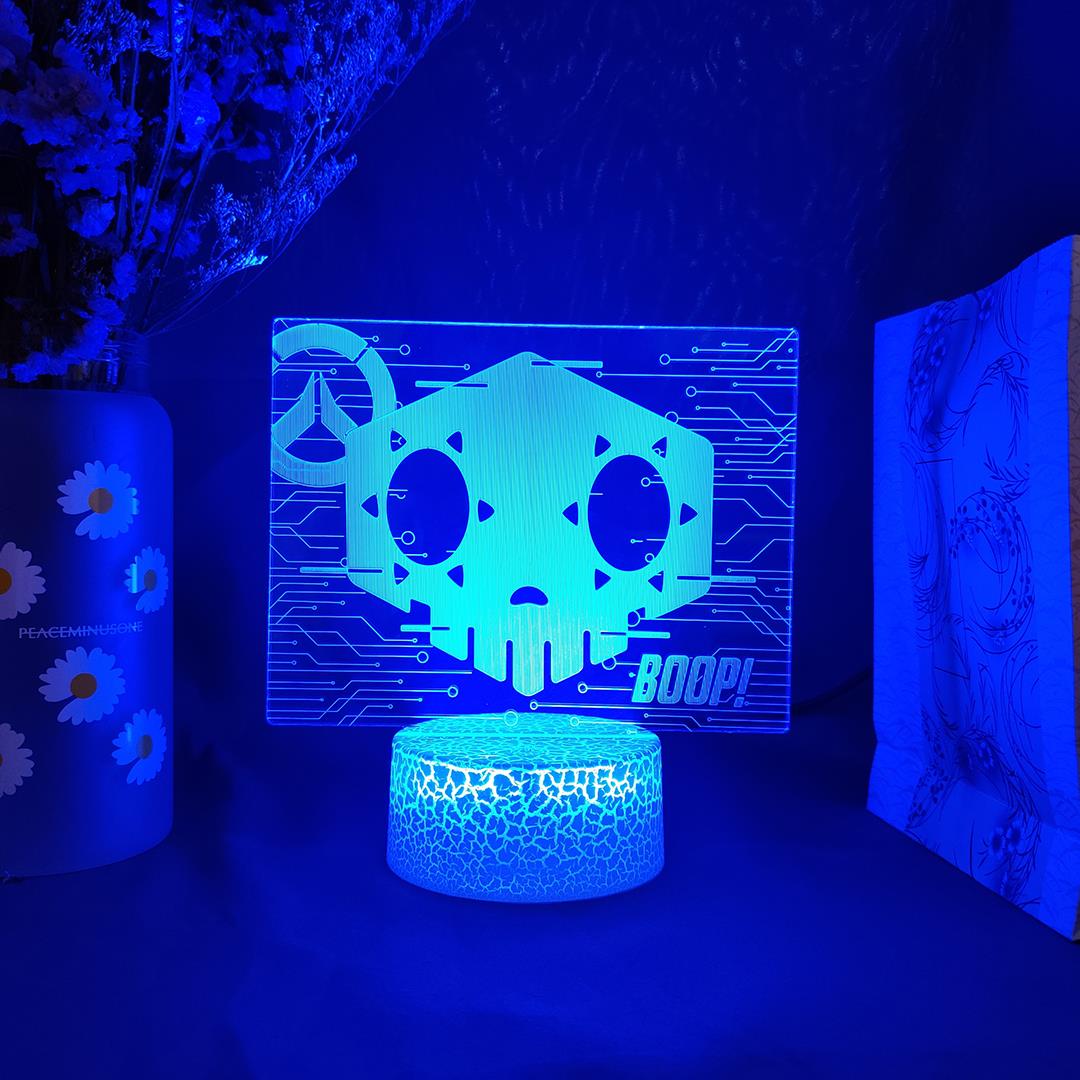 守望先锋黑影游戏周边LED氛围装饰电竞房间桌面摆件生日礼物台灯