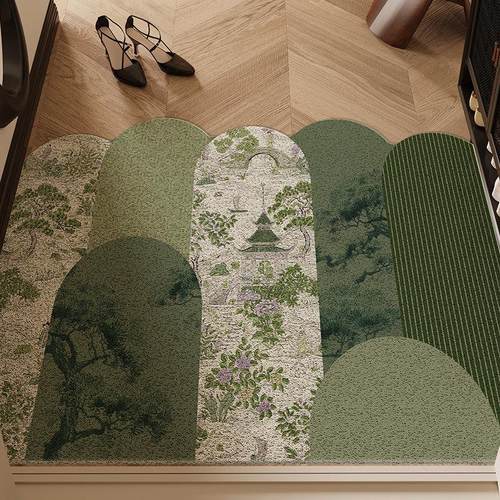 中古风地垫入户门垫进门门口地毯耐脏丝圈法式复古高级感防滑脚垫