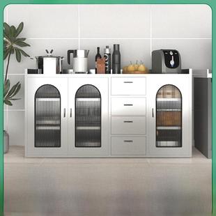 304不锈钢厨房柜餐具柜家用蔬菜切割台控制台餐厅地板储物柜