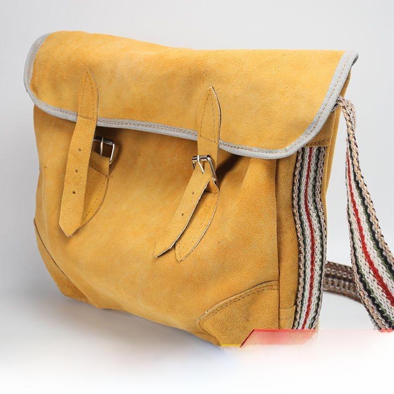 纯牛皮手提袋大型耐磨多功能双层手提袋手提袋电工钳工维修工人木