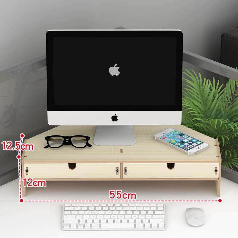 办公桌面三角电脑显示器增高架转角屏架子键盘工位收纳置物架支架