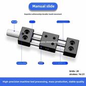 微精密导轨滑块表面20 100 30A手动滑块x轴进给螺杆行程11