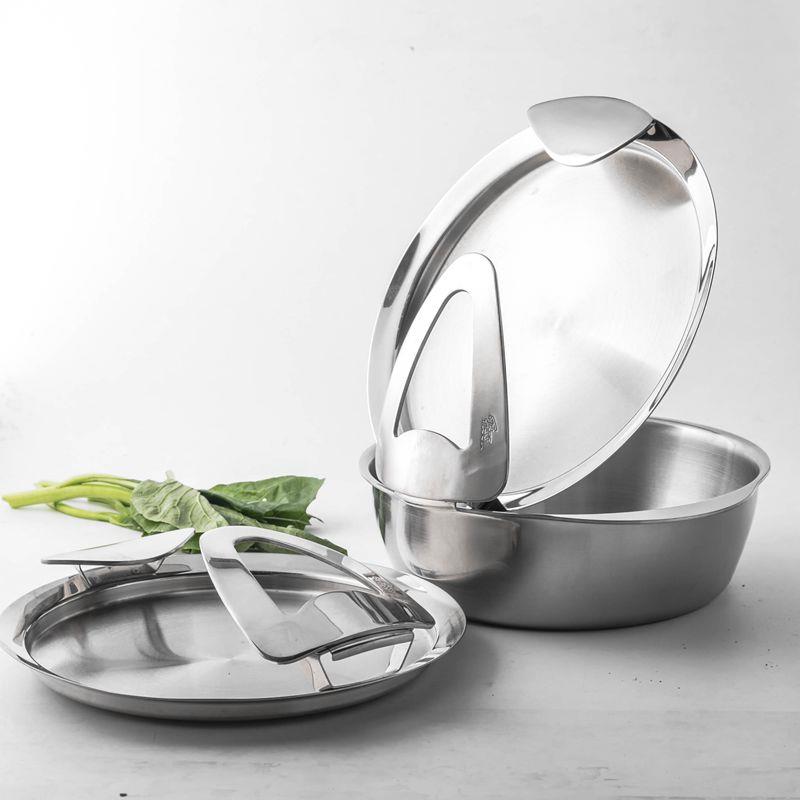 菲*乐锅盖18cm 20cm 24cm全不锈钢纯304 316加厚盖子圆形