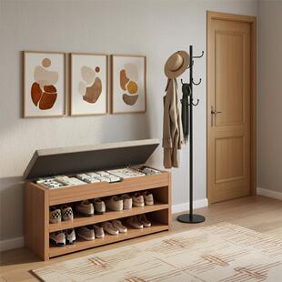 实木换鞋凳门口家用坐凳一体鞋架多层极窄入户玄关靠墙可收纳鞋柜