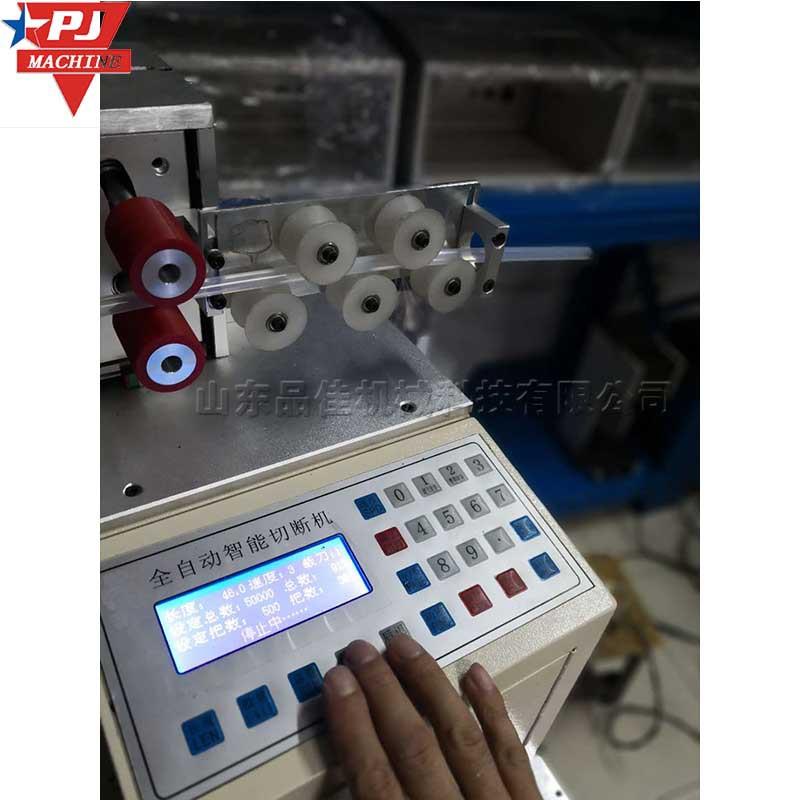 数控触摸屏PVC波纹管切割机 可计数式管材剪切机 PVC波纹管切割机