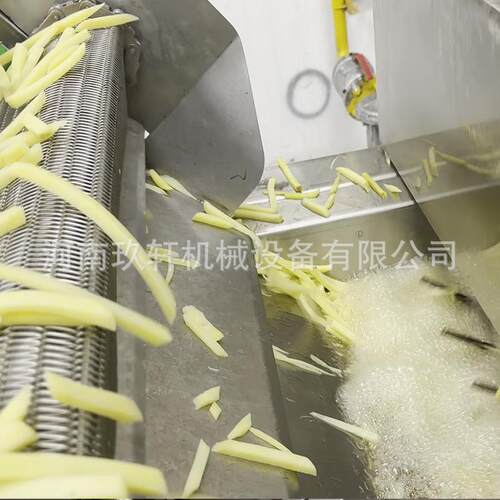 定制全自动鲜切薯条流水线 流态化速冻薯条生产线