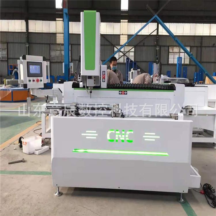 轨道高铁工业型材3轴数控钻铣床年底大促铝合金型材数控钻孔机