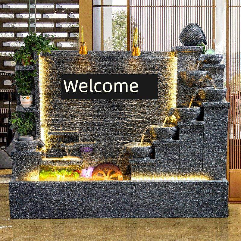 流水屏风循环流水墙水幕墙景观摆件水帘墙隔断户外庭院鱼池背景墙,家居饰品,流水摆件,淘宝优惠券,粉丝福利购,淘宝优惠卷