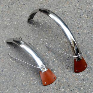 20寸406加厚304不锈钢大 行d10d7折叠车专用全包自行车挡泥板泥瓦