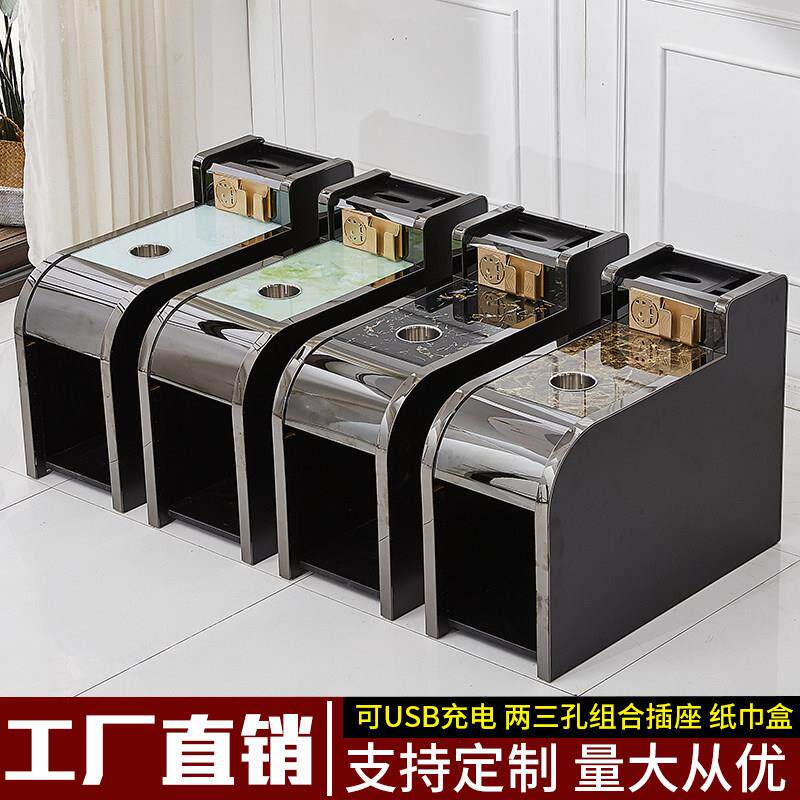 足疗茶几足浴店茶几柜桑拿按摩床浴场足浴沙发中间小茶几柜经济型