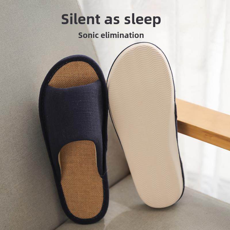 EVA静音亚麻拖鞋女夏季轻便居家室内地板防滑四季棉麻布凉拖鞋男,居家布艺,居家亚麻拖鞋,淘宝优惠券,粉丝福利购,淘宝优惠卷