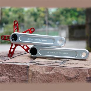 CNC铝7075 A1超轻曲柄中空一体EAFUNNY单牙盘折叠车8钉陶瓷中轴