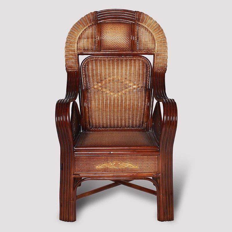 藤椅天然真藤椅老人椅办公椅家用单人阳台休闲 椅藤编椅腾椅子靠,住宅家具,阳台椅,淘宝优惠券,粉丝福利购,淘宝优惠卷