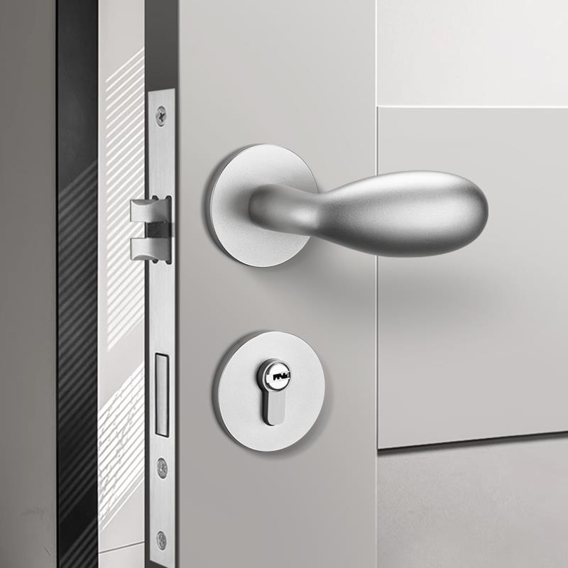 静音门锁室内卧室简约儿童木门锁分体房门锁卫生间蛋蛋锁个性锁具