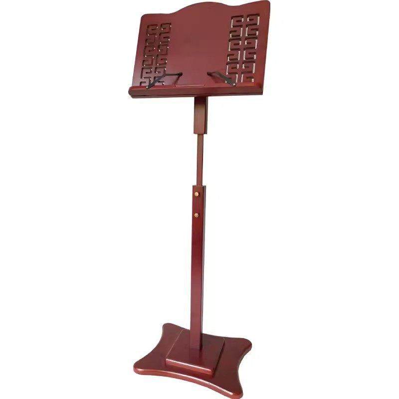 古筝乐谱架升降中式专业家用实竹木质小提琴寺庙经书歌曲谱支架子