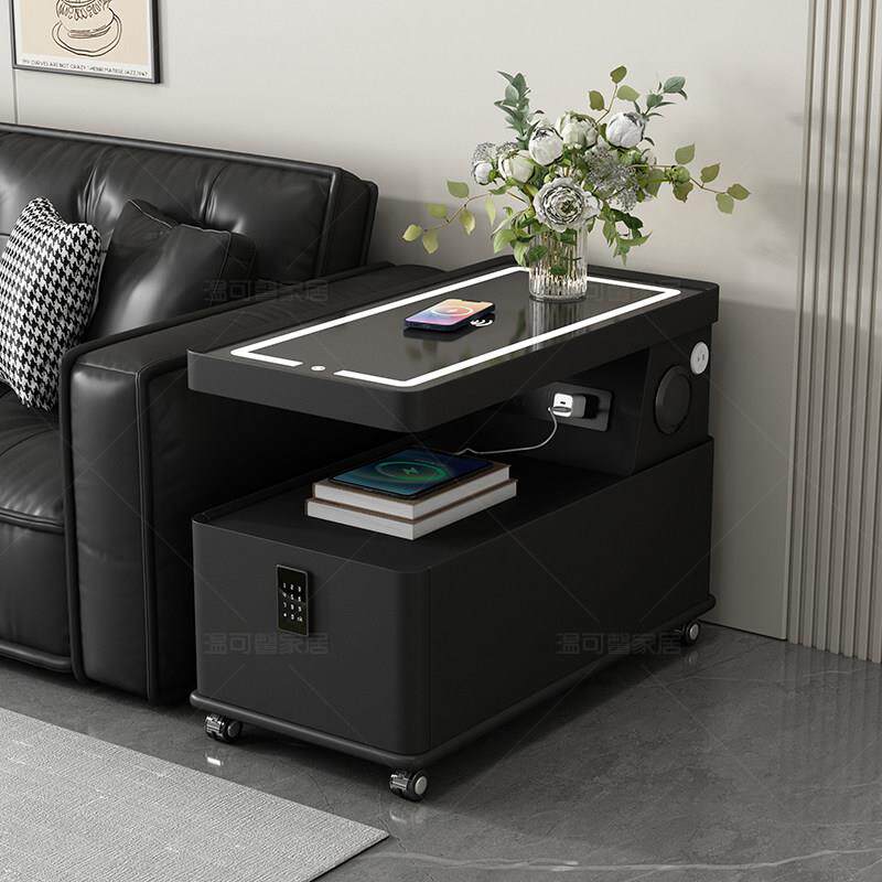 可移动茶几小户型现代简约边柜轻奢客厅意式极简新款沙发边几推车