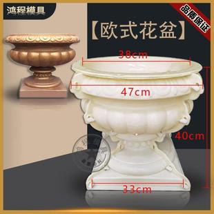 新疆 圆盆栏杆模具花瓶围栏模具阳台摆件现浇水泥圆形花盆 包邮 欧式