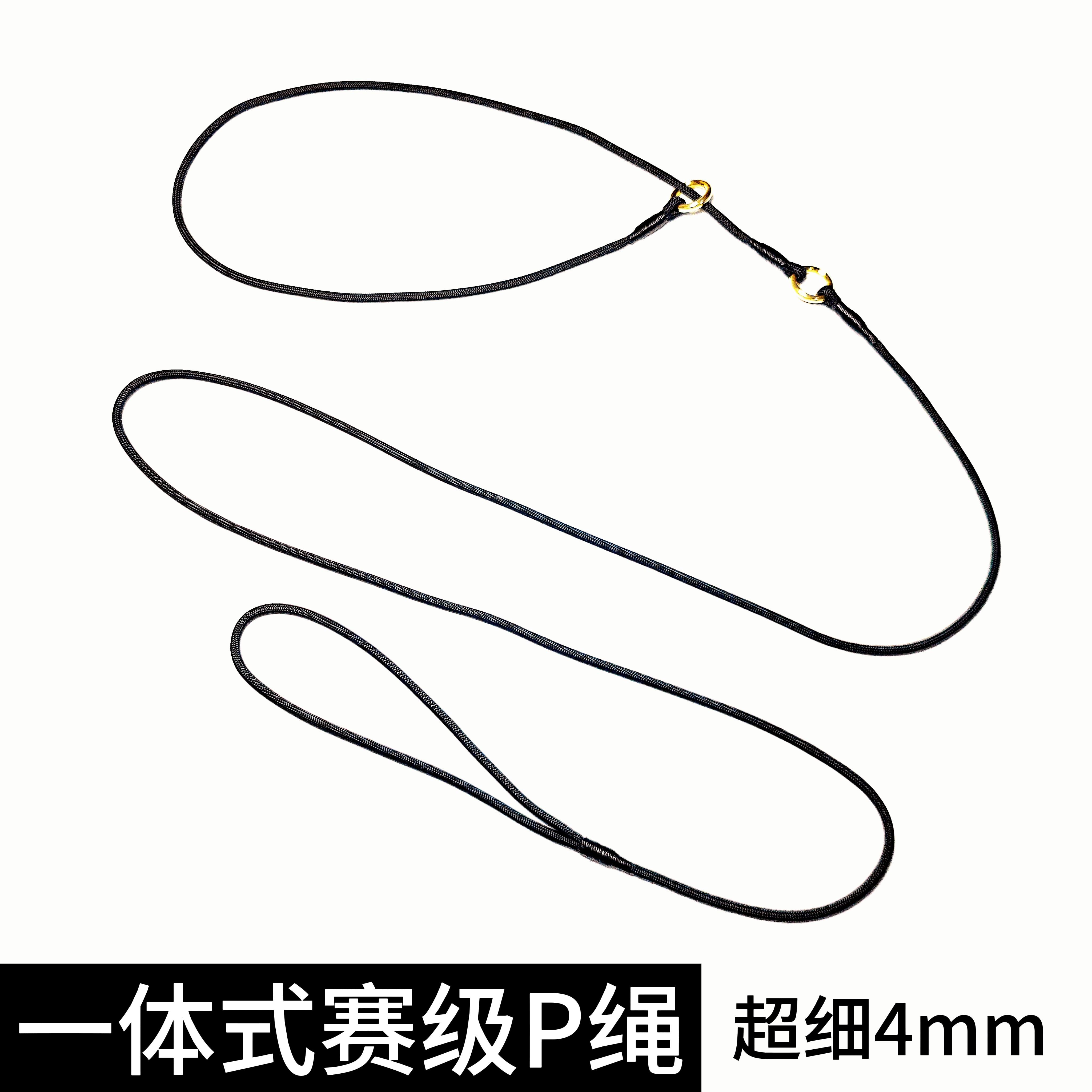 一体式狗绳专业赛级P绳P链尼龙超细宠物牵引绳赛场训犬绳金毛边牧