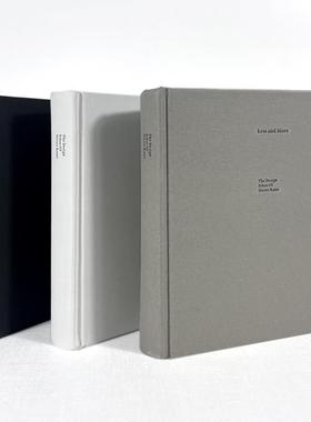 英文黑白灰风格简约布面纹彷真书本样板房家居客厅书房摆件装饰书