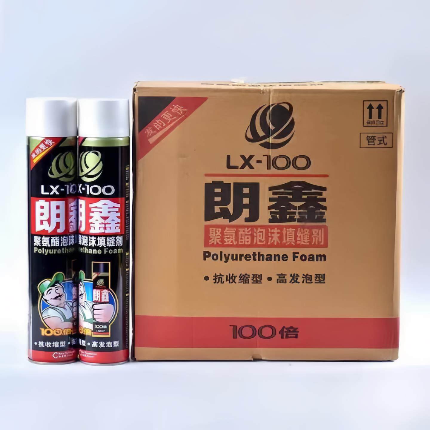 朗鑫聚氨酯环保发泡胶门窗填缝剂保温泡沫填充膨胀发泡剂整箱