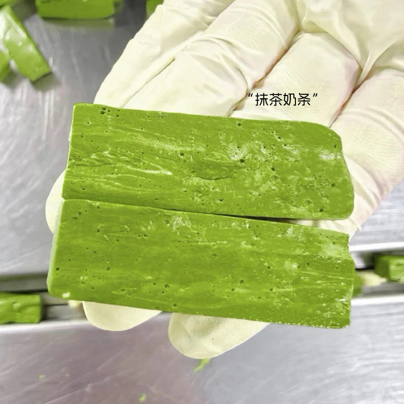 抹茶奶条味浓郁抹茶香牛轧糖伴手礼休闲办公室喜糖