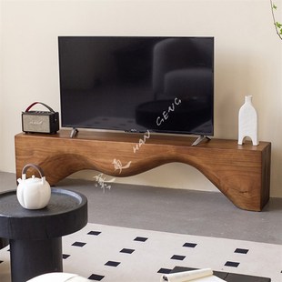 原木长条凳创意电视柜木墩实木长凳民宿酒店服装店休息换鞋凳坐凳