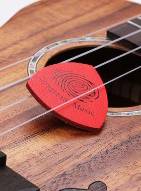 3.5cm Leather Guitar Pick Ukulele Bass Plectrum Colorful