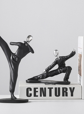 北欧抽象人物摆件家居玄关酒柜电视柜桌面摆台轻奢装饰品房间布置