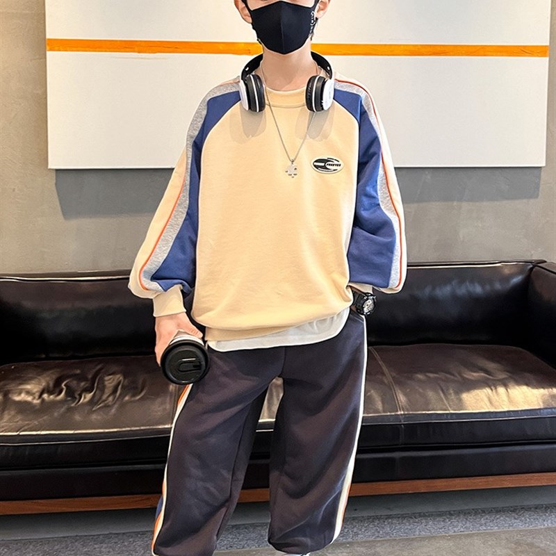 儿.童装男童春装套装2023新款洋派春秋季衣服中大童男;.;&r