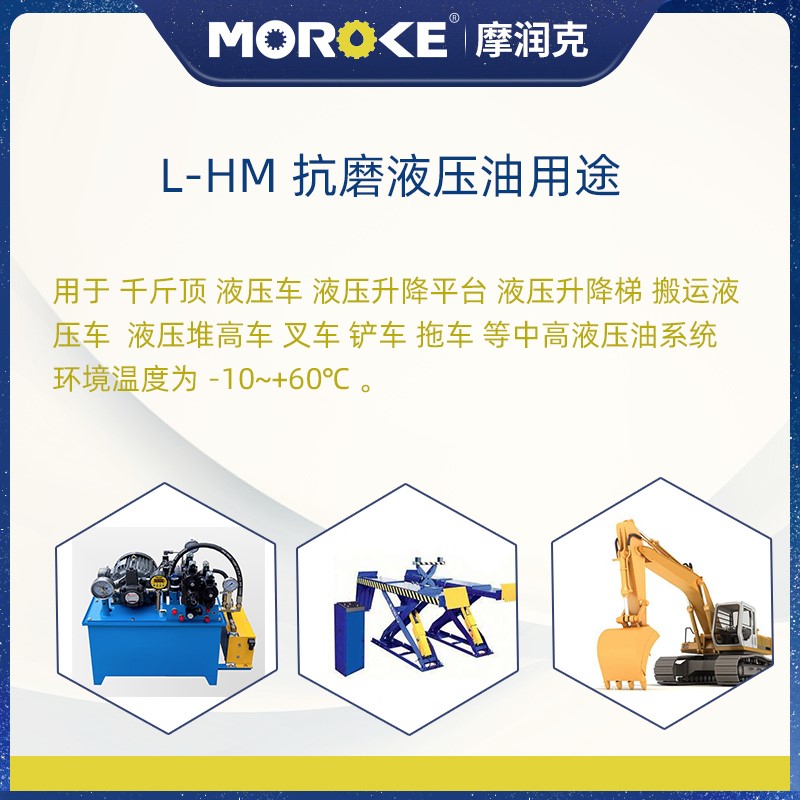 46号抗磨液压油68#堆高机千斤顶倾卸车升降升降机怪手32小瓶5L