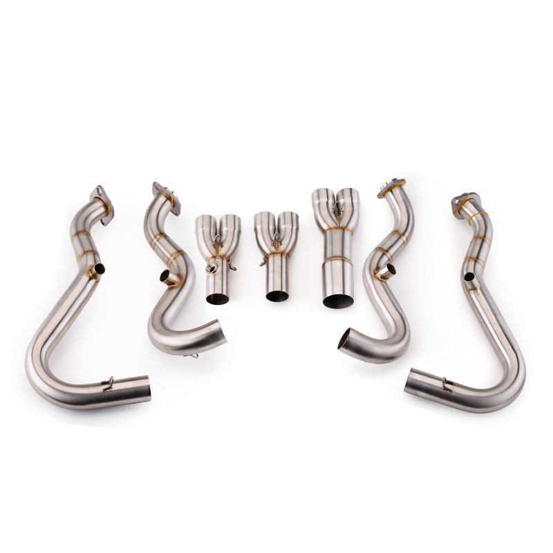 适用ZX6R 636 改装排气管 钛合金前段 侧上中段改装09-21款  ZX6R