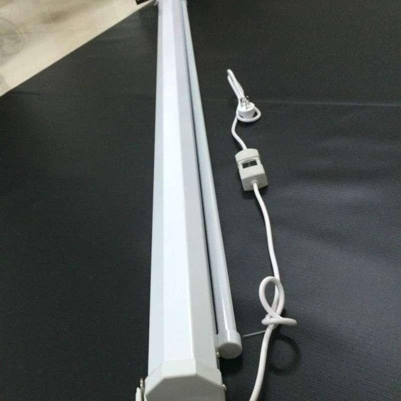 电动投影幕72寸 84寸 小型办公家用幕布 手动自锁幕 手拉挂墙幕