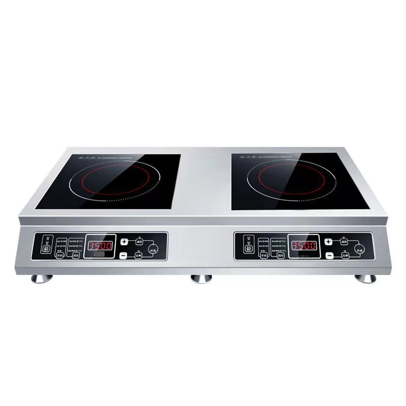 双灶电磁炉商用小炒炉电磁灶家用汤炉煮面炉5000W4200W不锈钢新品